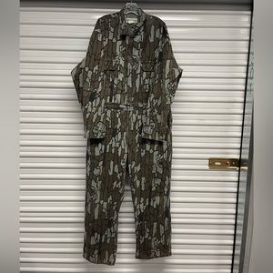 Vintage Gander Mountain Hunting Rebark Camouflage Coveralls.